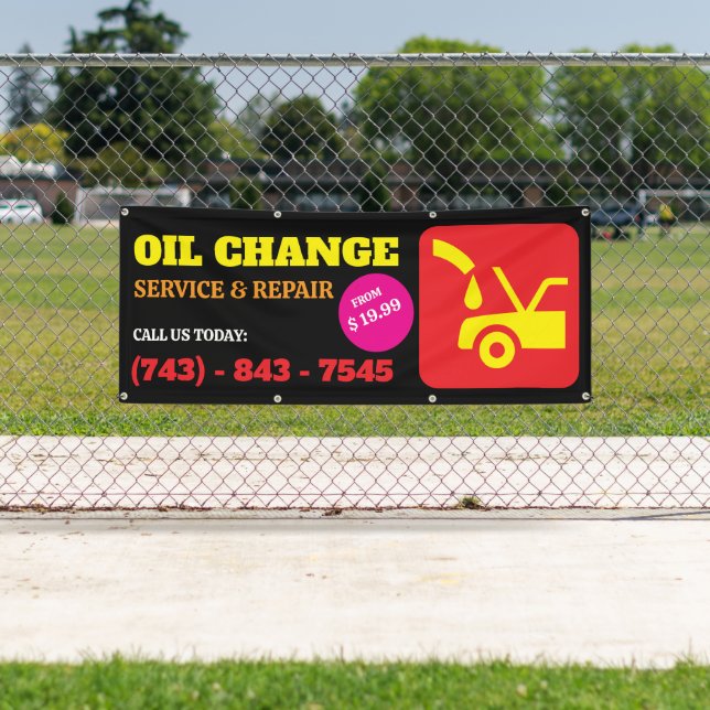 Oil Change Custom Banner (Insitu)