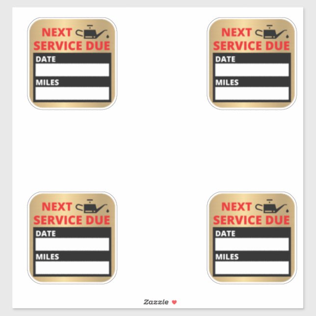 Oil Change,Next Service Due Reminder  (Sheet)