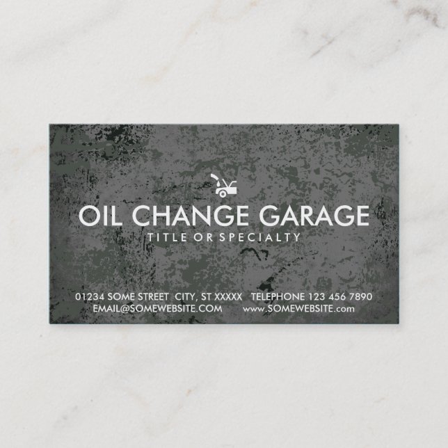 oil change stamp card (Front)