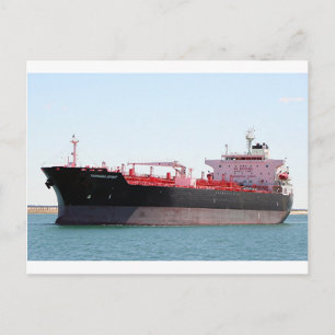 Oil/chemical tanker ship 2 postcard