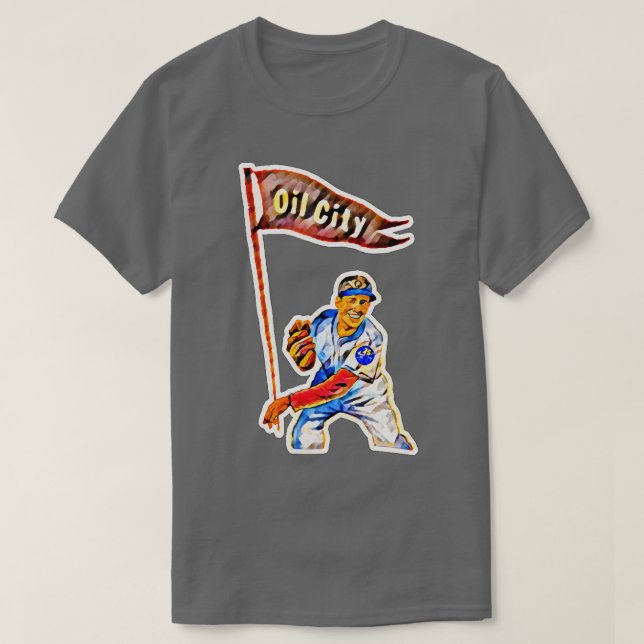Oil City Refiners Baseball T-Shirt (Design Front)