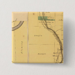 Oil Creek Pennsylvania Atlas Map 15 Cm Square Badge