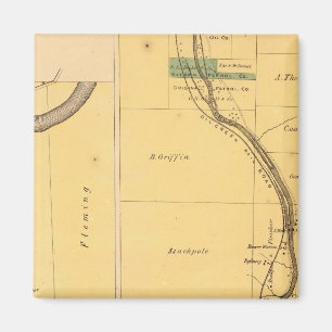 Oil Creek Pennsylvania Atlas Map Magnet