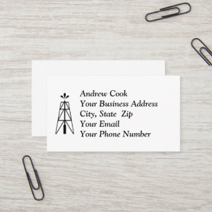 Oil Derrick  Business Card