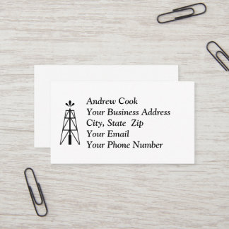 Oil Derrick Business Card