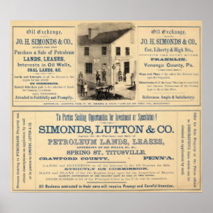 Oil Exchange, Simonds companies Poster
