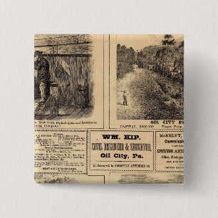 Oil farms 15 cm square badge