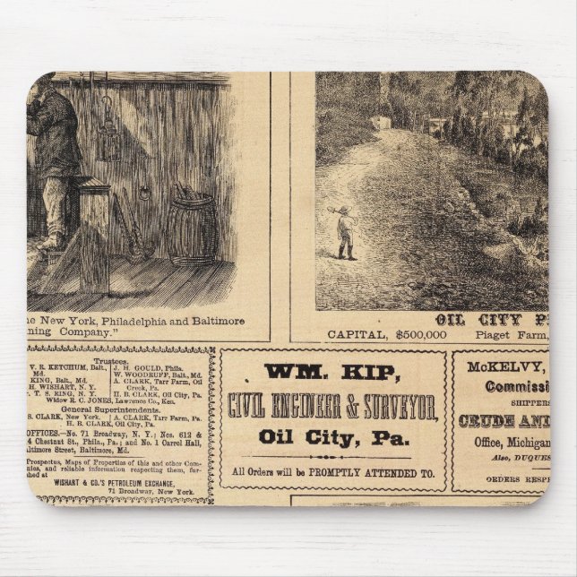 Oil farms mouse mat (Front)