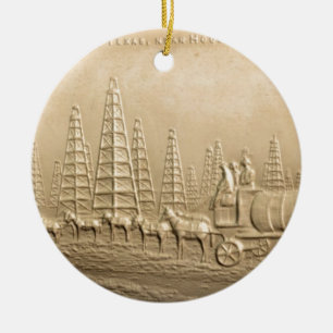 Oil Field Humble, Texas Ceramic Tree Decoration
