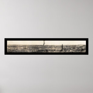 Oil Fields Ranger TX Photo 1919 Poster