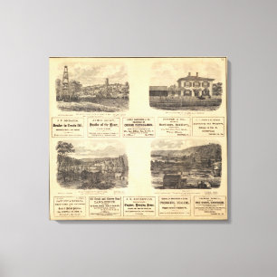 Oil fields, residence canvas print