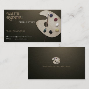 Oil Fine Artist   Professional Business Card