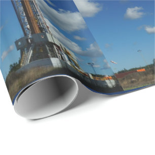 Oil Gas Rig Drilling  Print Gift Wrapping Paper LG