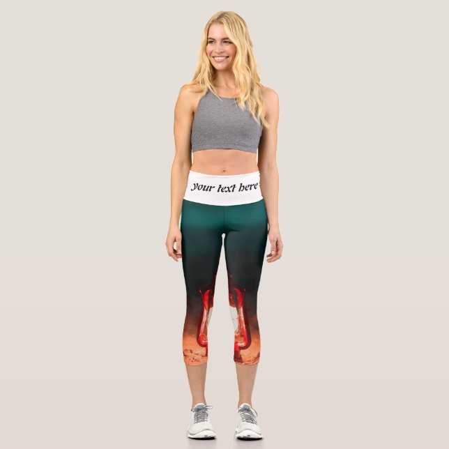 Oil lamp capri leggings (Front)