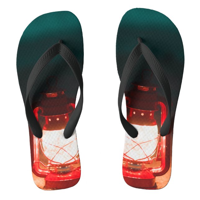 oil lamp in the sand flip flops (Footbed)