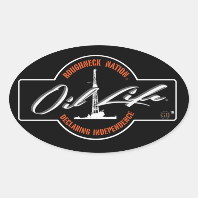 OIL LIFE Oilfield Oval Sticker (Front)