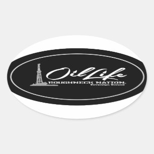 OIL LIFE Oilfield Oval Sticker