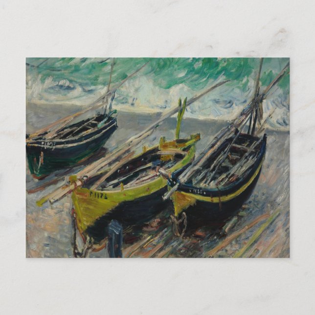 Oil On Canvas Artistic Claude Monet Postcard (Front)