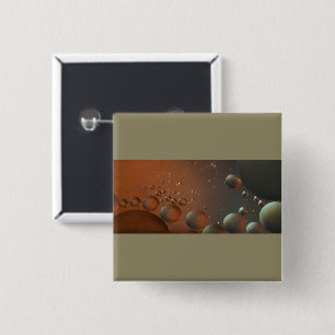 Oil on water 15 cm square badge