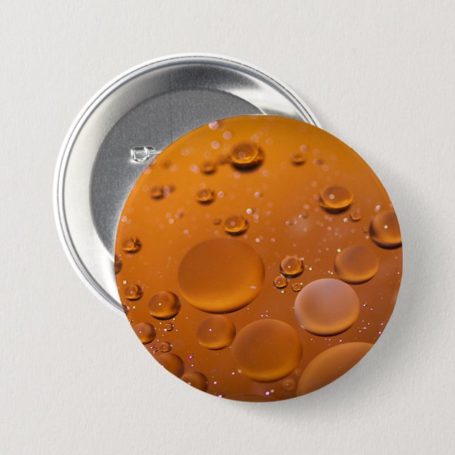Oil on water 7.5 cm round badge (Front & Back)
