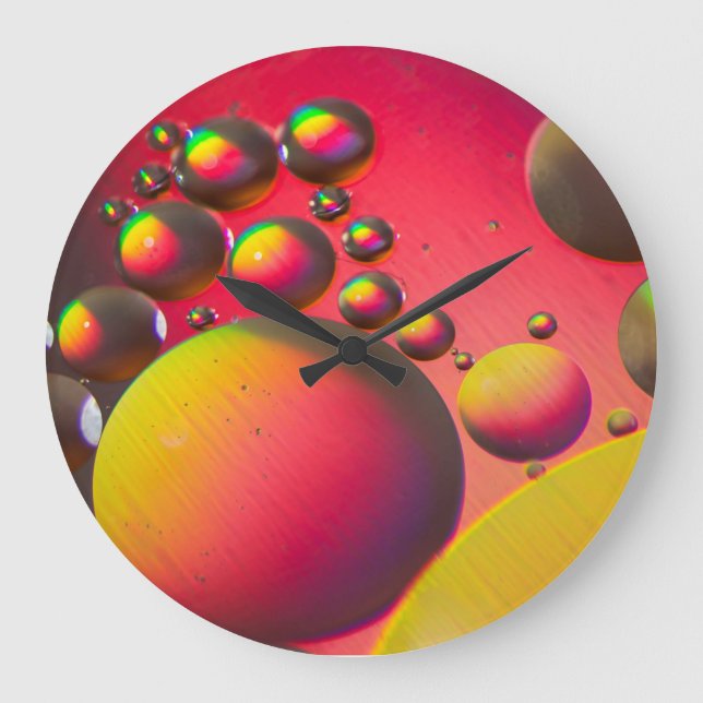 Oil on water large clock (Front)