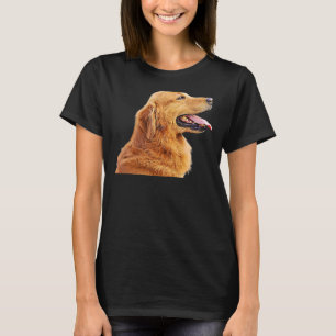 Oil Paint Filter Side View Of Dogs Face Dog Portra T-Shirt