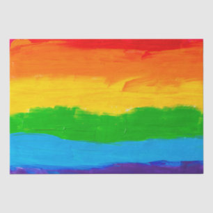 Oil paint Rainbow Colors Gay Lesbian LGBT Tissue Paper