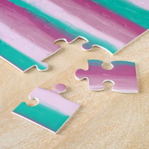 Oil Painted Candy Stripes Jigsaw Puzzle