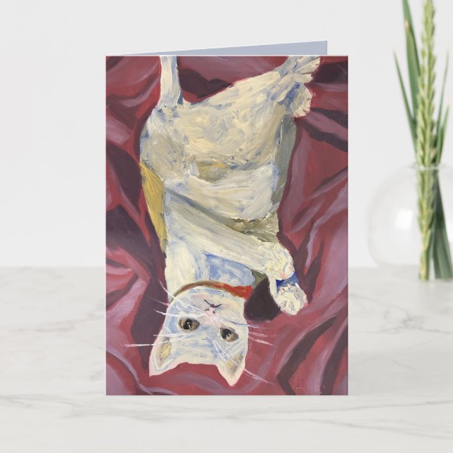 Oil Painted Cat Card (Front)