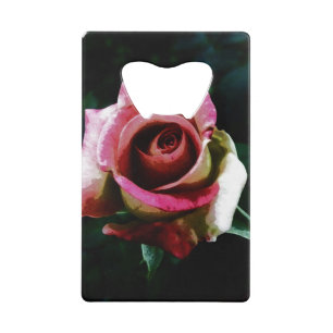 Oil painted red rose