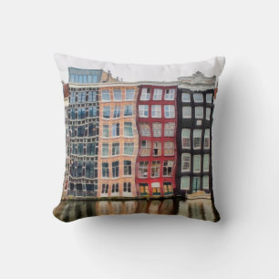 Oil painting. Acrylic artwork. Watercolor drawing. Cushion