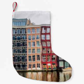 Oil painting. Acrylic artwork. Watercolor drawing. Small Christmas Stocking