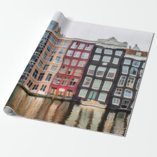 Oil painting. Acrylic artwork. Watercolor drawing. Wrapping Paper