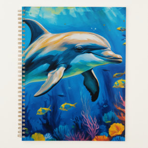 Oil Painting Dolphin Planner