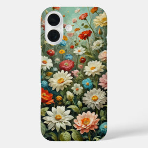 Oil painting flowers meadow cover