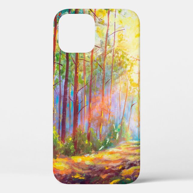  oil painting gorgeous forest in autumn, scenic la Case-Mate iPhone case (Back)
