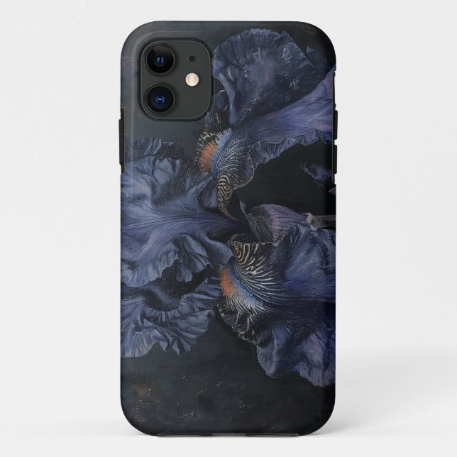 Oil Painting Iris Botanical Case-Mate iPhone Case (Back)