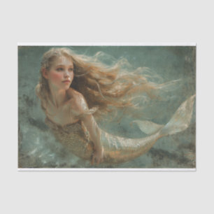 Oil Painting of a Mermaid Tissue Paper