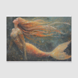 Oil Painting of a Mermaid Tissue Paper