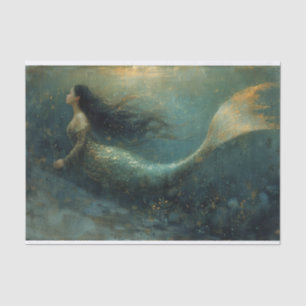 Oil Painting of a Mermaid Tissue Paper