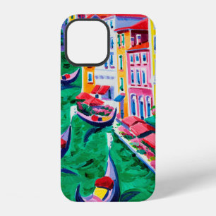 oil painting of beautiful Venice, Italy on canvas iPhone 12 Case