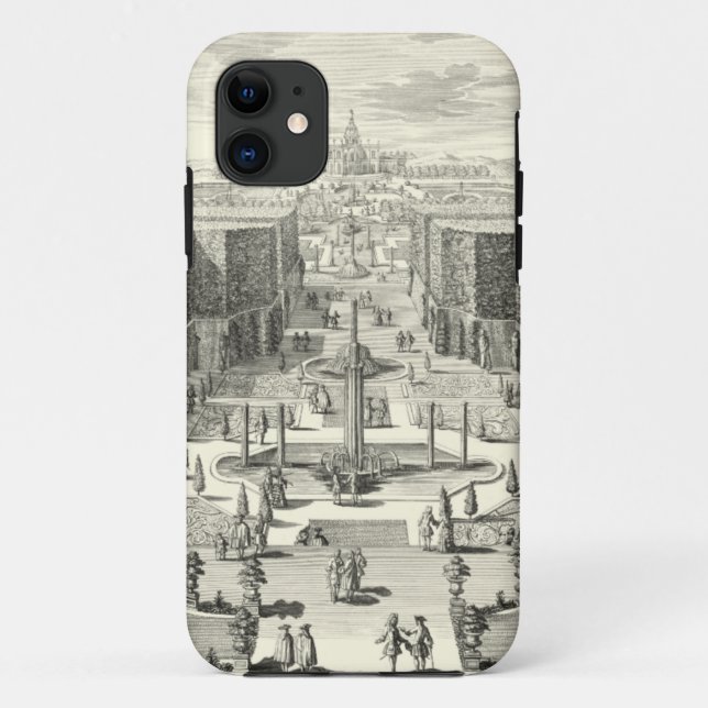 Oil Painting of Fountains at Garden of Versailles Case-Mate iPhone Case (Back)