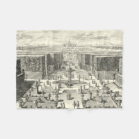 Oil Painting of Fountains at Garden of Versailles