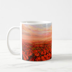  oil painting of Opium poppy( Papaver somniferum)  Coffee Mug
