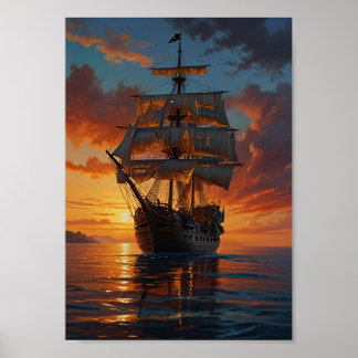 Oil painting poster