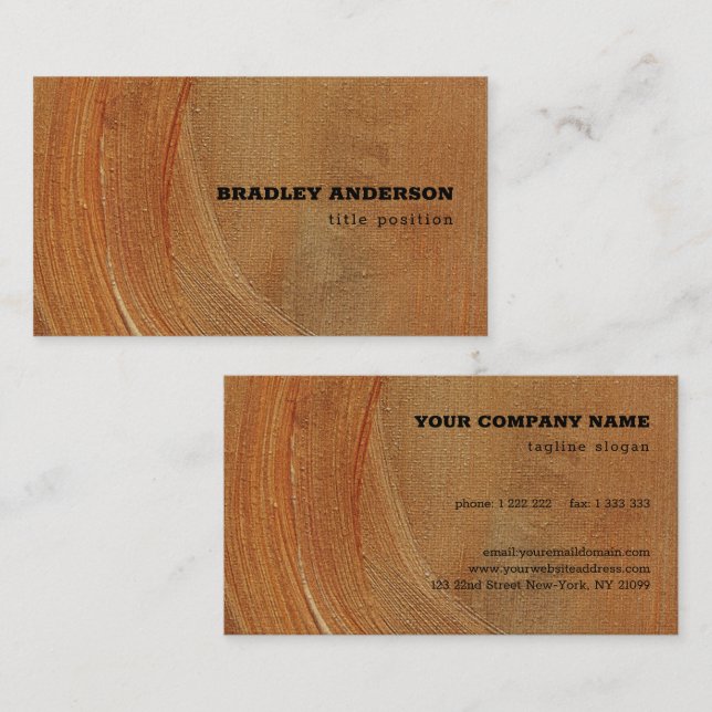 Oil Painting Texture Business Card (Front/Back)