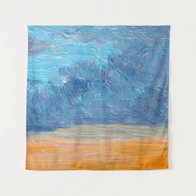 Oil paintings landscape. Fine art. abstract,art,ba Tapestry (Front)