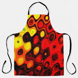 Oil pastel drawing. Abstract colour background. Fi Apron