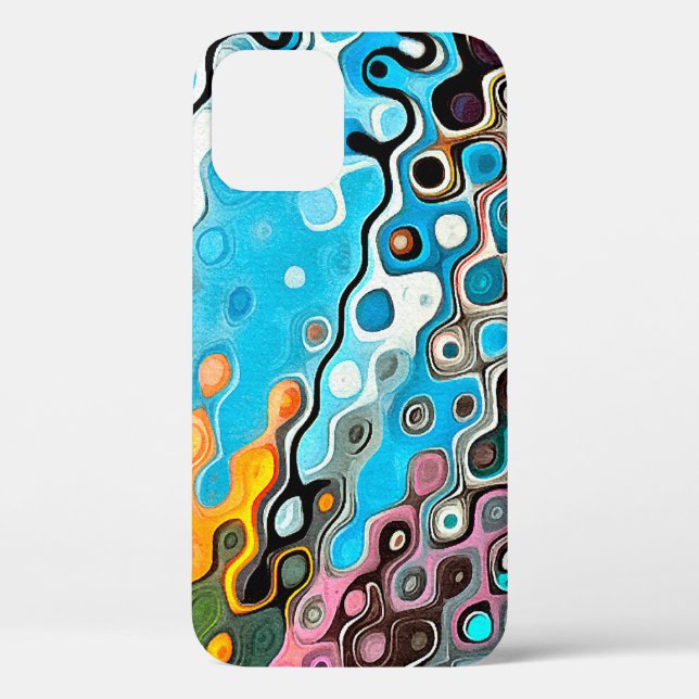 Oil pastel drawing. Abstract colour background. Fi Case-Mate iPhone Case (Back)