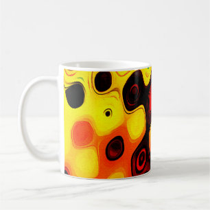 Oil pastel drawing. Abstract colour background. Fi Coffee Mug